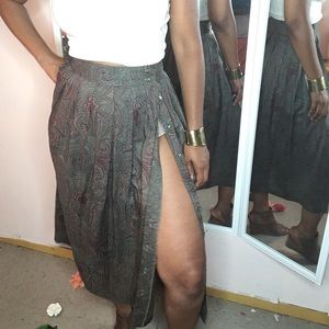 Lee David vintage button down skirt  size 7/8